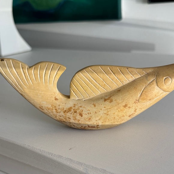 Artisan Vintage Tan Fish Figurine - Picture 5 of 11